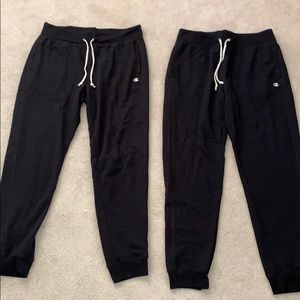 2 pairs of champion sweats